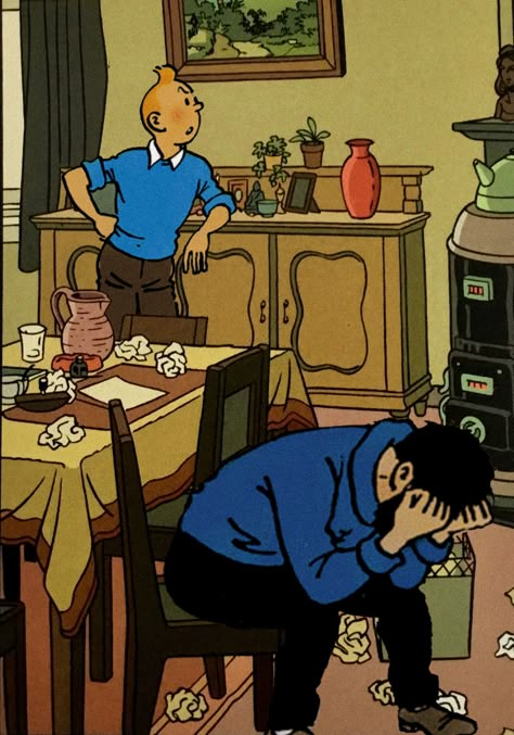 Tintin Aesthetic, Tintin Movie, Adventure Of Tintin, Tin Tin Cartoon, Character And Background, Tintin Art, Captain Haddock, Mtv Cribs, The Adventures Of Tintin