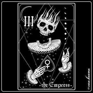 𝖛𝖔𝖓𝕶𝖔𝖜𝖊𝖓 (@von.kowen) • Instagram photos and videos The Empress Tarot, Gothic Drawings, Skeleton Artwork, Hipster Drawings, Empress Tarot Card, Empress Tarot, Zodiac Gemini, Witch Tattoo, Spirit Board