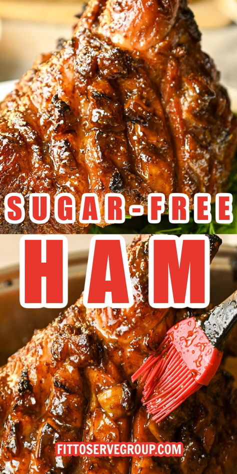 Sugar-Free Glazed Ham, Keto Keto Ham Glaze Low Carb, Low Carb Ham Steak Recipes, Sugar Free Ham Glaze Recipe, Carnivore Ham Recipes, Low Carb Ham Recipes, Keto Ham Glaze, Keto Ham Recipes, Ham Steak Dinner, Thanksgiving Ham Recipes