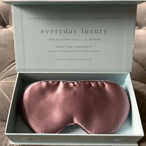 Eye Sleep Mask, Eye Mask For Sleeping, Overnight Skin Care, Luxury Sleep, Eye Mask Sleep, Mulberry Silk Fabric, Silk Sleep Mask, Silk Eye Mask, Gift Sets For Her