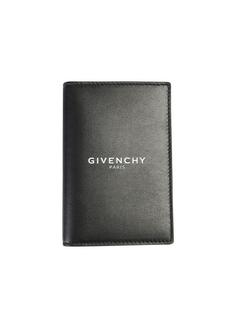 GIVENCHY LOGO PRINT LEATHER CARD HOLDER. #givenchy Givenchy Logo, Paris Logo, Givenchy Man, Givenchy Paris, Leather Card Holder, Logo Stamp, Card Holder Leather, Printed Leather, Passport Holder