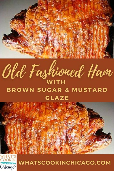 Ham Slices Recipes, Ham Glaze Recipe Brown Sugar, Brown Sugar Ham Recipes, Homemade Ham Glaze, Mustard Ham Glaze, Ham Seasoning, Old Fashioned Ham, Cooking Spiral Ham, Easy Ham Glaze