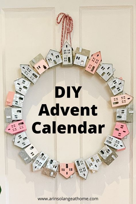 Diy Advent Calendar To Sell, Advent Calendar House Diy, Cricut Advent Calendar Ideas, Advent Calenders Diy, How To Make An Advent Calendar, Easy Advent Calendar Diy, Cricut Advent Calendar, Diy Advent Calendar For Adults, Advent Calendar Wreath