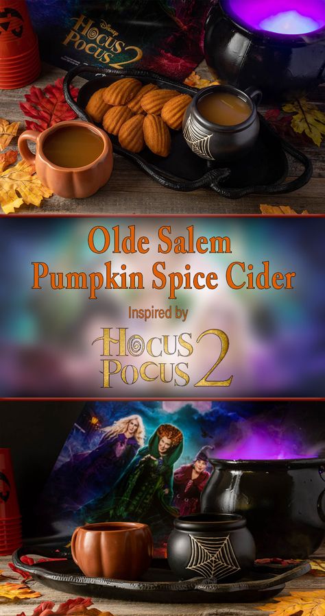 Hocus Pocus Cookbook, Hocus Pocus Recipes, Storybook Kitchen, Fantasy Cooking, Pumpkin Apple Cider, Movie Foods, Movie Inspired Recipes, Spooky Foods, Pumpkin Cider