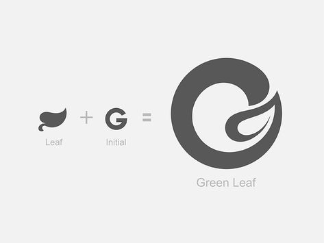 A Leaf Logo, Botanical Branding, Green Leaf Logo, Leaves Logo, Green Logo Design, G Logo Design, Organic Logo Design, Tea Logo, Energy Logo