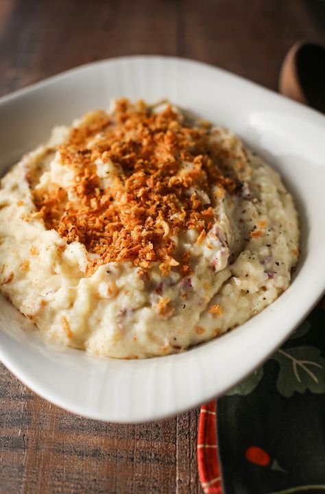 Creamy, Dreamy Miso Mashed Potatoes — Set the Table Mashed Potatoes Recipes, Vegetarian Baked Beans, Table Photography, Best Mashed Potatoes, Potatoes Recipes, Crispy Onions, Set The Table, Creamy Mashed Potatoes, Veggie Side Dishes