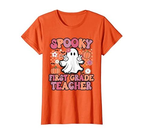 Halloween Teacher Gift, Spooky First Grade Teacher, Pastel T-Shirt Staff Halloween Costumes, Last Minute Kostüm, October Photography, Teacher Halloween Costumes, Halloween Teacher Gifts, Teacher Costumes, Halloween Kindergarten, Music Nature, Teacher Halloween