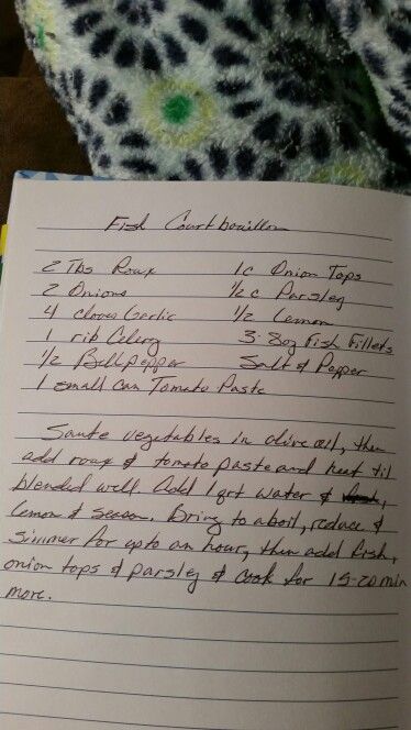 Fish courtboullion Fish Coubion, Cajun Cooking, Fish Soup, Crab Meat, Gumbo, Pecan Pie, Seafood Dishes, Hearty Meals, Fish And Seafood