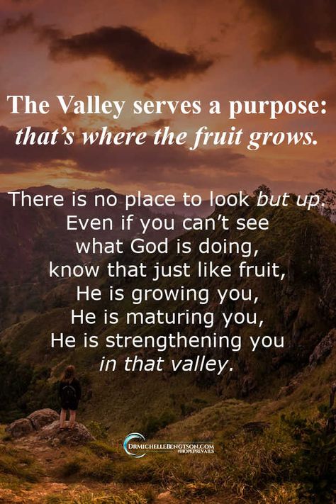 When we are in the valley, there is no place to look but UP. #Christian #Christianity #encouragement Spiritual Encouragement, Sunday Quotes, Inspirational Quotes God, Christian Encouragement, Christian Quotes Inspirational, Bible Encouragement, Daily Inspiration Quotes, Spiritual Inspiration, Health Facts