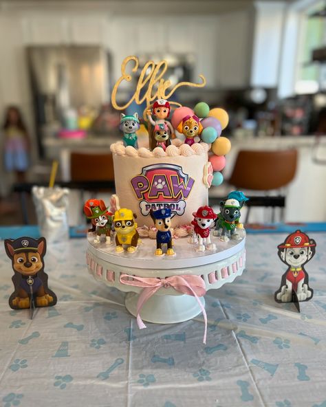 Paw patrol party for my granddaughter ♥️ Paw Patrol Brunch Party, Paw Patrol 3rd Birthday Party Girl, Paw Patrol Birthday Party Girl, 2nd Birthday Paw Patrol, Paw Patrol Girl Birthday, Girl Paw Patrol Party, Birthday Paw Patrol, Paw Patrol Girl, For My Granddaughter