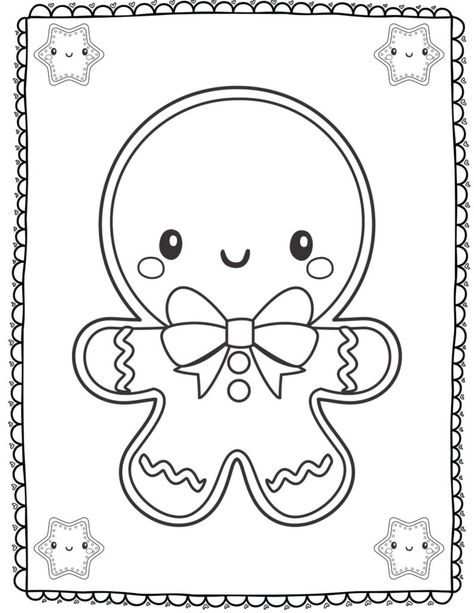 20 Gingerbread Men Printables for the Christmas Season - Teaching Littles Gingerbread Man Coloring Page, Man Coloring Pages, Candy Cane Coloring Page, Gingerbread Activities, Christmas Party Activities, Snowman Coloring Pages, Penguin Coloring Pages, People Coloring Pages, Penguin Coloring