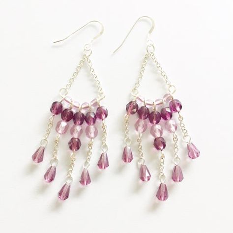 Beginners Guide to DIY Chandelier Earrings : 7 Steps (with Pictures) - Instructables Chandelier Earrings Diy, Jewelry Making For Beginners, Bead Craft Ideas, Buy Wholesale Jewelry, Wire Jewelry Rings, Homemade Earrings, Beaded Chandelier Earrings, Seed Bead Crafts, Silver Jewelry Diy