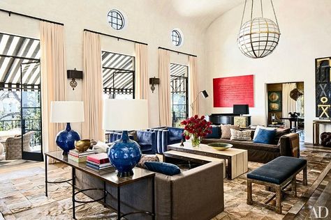 Ellen Pompeo's house in Architectural Digest.  Ellen Pompeo’s Place in Los Feliz. Martin Lawrence Bullard, Martyn Lawrence Bullard Design, Martyn Lawrence Bullard, Martin Lawrence, House Redesign, Ellen Pompeo, Hollywood Homes, Celebrity Houses, Best Sofa