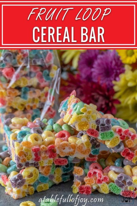 Fruit Loop Treats, Chocolate Dipped Cupcakes, Cinnamon Toast Crunch Bars, Chocolate Drizzled Popcorn, Cereal Bars Recipes, Fruit Loops Cereal, Marshmallow Cereal, Marshmallow Bars, Cereal Bar