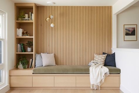 Japandi Studio, Coin Banquette, Apartemen Studio, Large Sectional Sofa, Austin Photography, Studio Architecture, Seating Ideas, Simple Meals, Family Design