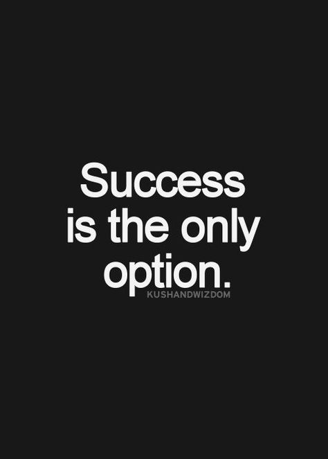 Success is the only option. Marshal Mathers, Work Quote, Quotes Success, Top Quotes, Inspirational Quotes Pictures, The Words, Great Quotes, Positive Thinking, Success Quotes