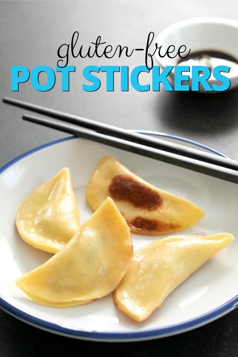 Gluten free potstickers made from homemade won ton wrappers and simple savory fillings taste like they came from your favorite restaurant. The secret’s in the cooking method! Chinese Treats, Gluten Free Wonton Wrappers, Gluten Free Chinese Food, Gluten Free Asian Recipes, Gluten Free Family Meals, Wonton Wrapper Recipes, Gluten Free Chinese, Crockpot Chicken Healthy, Gluten Free Main Dishes