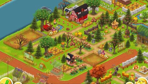 Hayday Farm Design Halloween, Hay Day Halloween Design, Hay Day Full Farm Design, Hay Day Fall Design, Hayday Farm Design Cute Low Level, Hayday Entrance Design, Hay Day Farm Design Ideas Level 30, Hayday Farm Design Garden Layouts, Hayday Farm Design Easy