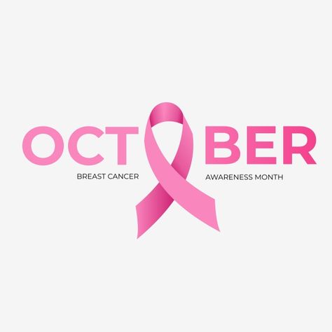 October Breast Awareness Month, Pink October Campaign, Pink Ribbon Banner, Pink Ribbon October, Awareness Quotes, Ribbon Banner, Pink October, Banner Vector, Awareness Ribbons