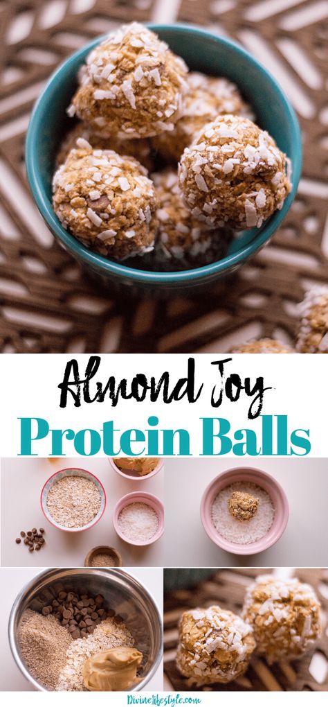 Protein Balls With Coconut, Almond Joy Bites, Coconut Protein Balls, Diets Plan, Profile Recipes, Pb2 Recipes, Homemade Protein Bars, Chocolate Protein Balls, Protein Balls Healthy