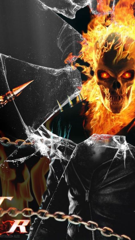 Gost Rider, Ghost Rider Pictures, Ghost Rider Wallpaper, Marvel Fanart, Awesome Pictures, Marvel Comics Art, Marvel Wallpaper, A Skull, Ghost Rider