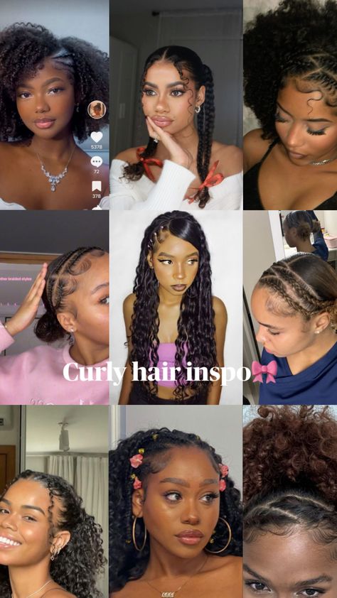 #curlyhairinspo #curlyhair #hairinspo #part18 4b Curls, Black Curly Hairstyles, Haircut For Big Forehead, Hair Styles Curly Hair, Styles Curly Hair, Really Curly Hair, Hair Styles Curly, Mixed Curly Hair, Big Box Braids Hairstyles