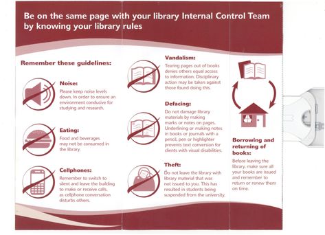 Inside Library, Library Rules, Information Science, Internal Control, Rules And Regulations, Membership Card, Computer System, Any Book, The Library