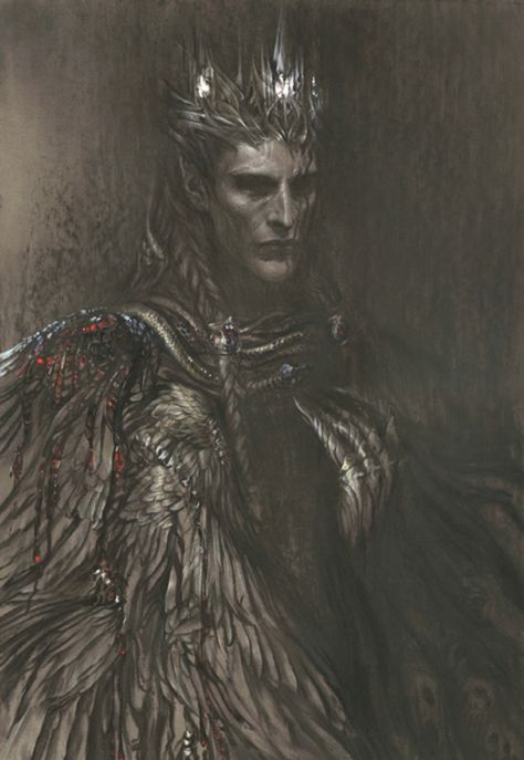 ~ Morgoth Bauglir, Melkor Morgoth, John Howe, Arte Occulta, Middle Earth Art, Tolkien Art, Lotr Art, Armadura Medieval, 다크 판타지