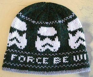 Storm trooper knit hat pattern Hat Patterns Free, Crochet Knit Hat, Trendy Sewing, Crochet Mittens, Crochet Stars, Storm Trooper, Hat Knitting Patterns, Knitting Charts, Crochet Hat Pattern