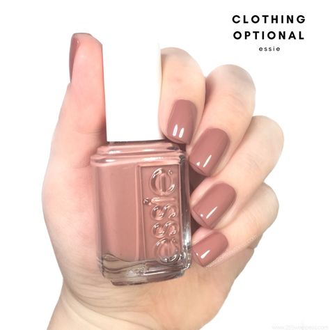 Essie Clothing Optional Essie Clothing Optional, Essie Nail Polish Colors, Essie Nail Colors, Brown Nail Polish, Nail Color Trends, Nude Nail Polish, Nude Nail Designs, Clothing Optional, Essie Nail Polish