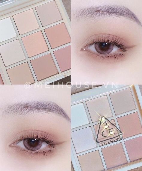 3ce Eyeshadow, Eye Color Palette, J Makeup, Asian Makeup Looks, Doll Eye Makeup, Korean Eye Makeup, Makeup Accesories, Ulzzang Makeup, Makeup Tutorial Eyeshadow