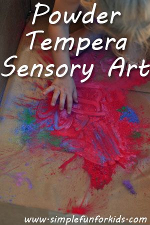 Powder Tempera Sensory Art: Very messy and very fun process art for preschoolers and older kids. Science Art Activities, Tempera Paint Projects, Process Art For Preschoolers, Art For Preschoolers, Kids Sensory Play, Sensory Art, Fun Activities For Toddlers, Powder Paint, Kids Sensory