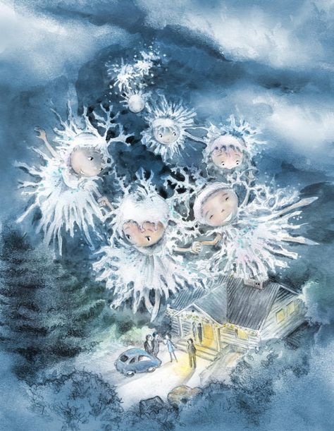 Snowflake Fairies by asiapasek.deviantart.com on @DeviantArt Snowflakes Illustration, Snowflake Fairy, Fairy Illustration, Christmas Fairy, Ink Painting, Whimsical Art, Jane Austen, All Pictures, Art Inspo