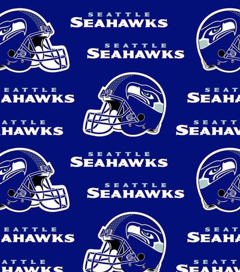 Seattle Seahawks NFL  Cotton Fabric Team Spirit Crafts, Seattle Seahawks Football, Seahawks Football, Crochet Hook Set, Print Coupons, Fabric Accessories, Fabric Bolts, Craft Store, Fabric Stores Online