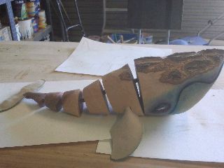 Whale Puppet, Southern Right Whale, Power Carving Tools, Right Whale, Polymer Project, Lantern Ideas, Trash Art, Whale Art, Painting Wood