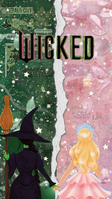 I’m soo excited to watch this movie in November Musical Wallpaper, Elphaba And Glinda, Wicked Musical, Disney Princess Fan Art, Artist Wall, Sailor Moon Wallpaper, Ariana Grande Wallpaper, Movie Wallpapers, Theatre Kid