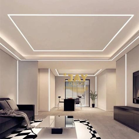 ALUMINUM PROFILE LIGHT Available @jay_decor_ It’s modern design and classic 🎺 Application: sitting room, dining, corridor, kwenye ngazi, kitchen, bedroom, restaurant, shop, malls, hotel, shelves etc _________________________________ ALUMINUM PROFILE 3 meters price: 35,000/= LED STRIP LIGHT 5 meters IPO WARM NA WHITE price: 45,000/= 10 meters price: 65,000/= RUNNING STRIP 10m price: 75,000/= __________________________________ POWER SUPPLY Watts 60 price: 25,000 Watts 100 price: 29,000/... Modern Down Lights Ceiling, Living Room Lighting Modern, Profile Light Ceiling Ideas, The Ceiling Design Living Room, Ceiling Profile Lights Design, Living Room Wall Moulding Designs, Profile Light Living Room, Lighting Design Interior Ceiling, Ceiling With Profile Lighting