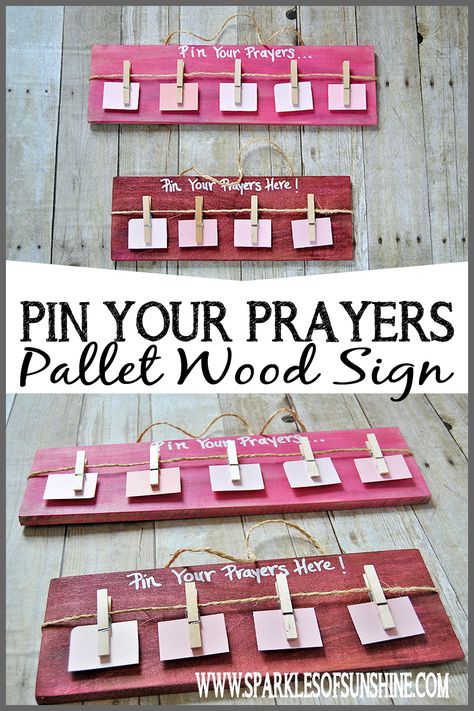 Make Your Own Pins, Craft Night Projects, Prayer Wall, Bible School Crafts, Christian Crafts, Wood Pallet Signs, Vbs Crafts, Church Crafts, Pallet Crafts