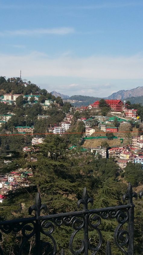 View from the Ridge, Shimla HP Shimla Snap, Shimla Snapchat, Snapchat Pics, Jaipur Travel, Travel Aesthetics, Snapchat Streaks, Temple Photography, Darjeeling, Shimla