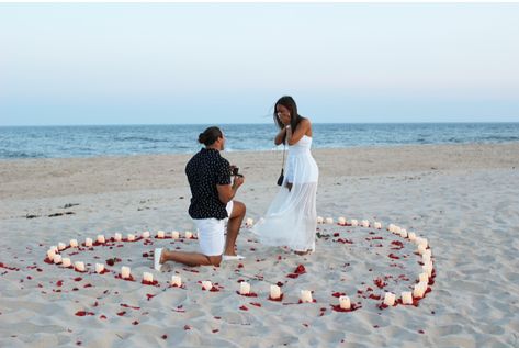 Wedding Proposal Ideas Beach, Candlelight Proposal, Candlelight Wedding Ceremony, Proposal Ideas Beach, Wedding Proposal Ideas, Outdoor Proposal, Grace Dent, Girlfriend Proposal, Cute Proposal Ideas