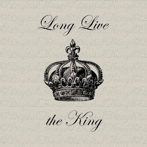 Long Live The King Tattoo, Diamond Crown Tattoo, King And Queen Pictures, Always Tattoo, Forearm Tattoo Quotes, Typography Wall Decor, Long Live The King, Fabric Pillows, Crown Tattoo Design