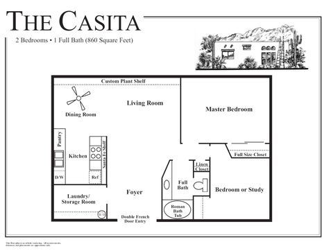 Casita House Plans | ... Plan | Casa Grande Floor Plan | Casita Floor Plan | Guest House Floor Casita Floor Plans, Guest House Floor Plans, Casita Plans, Backyard Guest Houses, Guest House Plans, Backyard Layout, Cabin Floor, Kitchen Floor Plans, Cabin Floor Plans