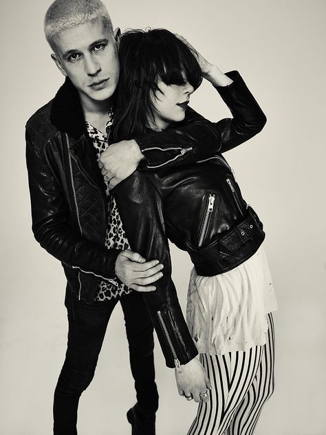 ALLSAINTS: Biker Portrait Series Part II, photography & biker jackets Biker Portrait, Rock Photoshoot, Punk Couple, The Artist Movie, Simple Portrait, Portrait Series, Photography Series, Biker Jackets, Couple Photoshoot Poses