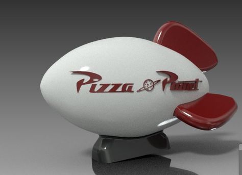 Pizza+Planet+Rocket+-+Toy+Story+by+NGR923. Pizza Planet Rocket, Plant Clips, Nothing To Say, Pizza Planet, Rocket Ship, Plant Art, Piggy Bank, Toy Story, 3d Printer