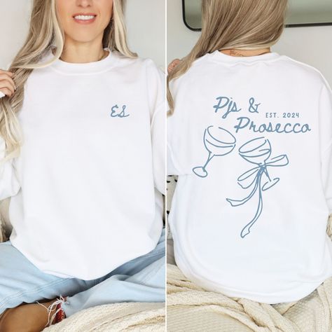 PJs and Prosecco, Sleepover Bachelorette Party, Pajama Slumber Party, Bach Hen Do Pyjamas, Pjs And Prosecco Party, Pjs And Prosecco Bachelorette Party, Sleepover Bachelorette Party, Sleepover Bachelorette, Pjs And Prosecco, Bachelorette Slumber Party, Pj Day, Cool Moms Club