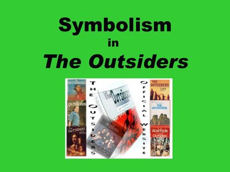 Symbolism in the outsiders for bookmark activity final The Outsiders Book, Outsiders Book, 7th Grade Reading, Homeschool High School Curriculum, Novel Activities, High School Language Arts, High School Curriculum, Middle School Lesson Plans, 6th Grade Reading