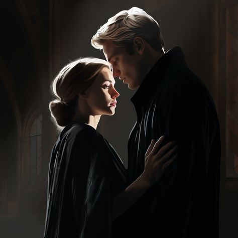 Hermione Granger Draco Malfoy, Hermione And Draco, Hermione Granger Fan Art, Draco Malfoy And Hermione Granger, Malfoy And Hermione, Hermione Granger Art, Dramione Fanart, Draco And Hermione Fanfiction, Dramione Fan Art