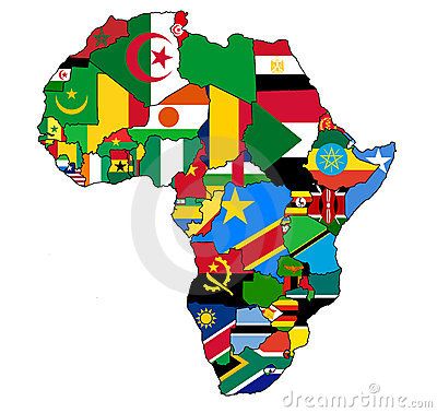 Political map of Africa with country flags Africa Day, Africa Continent, Map Of Africa, Africa Flag, African Flag, African Map, Afrique Art, Les Continents, Africa Art