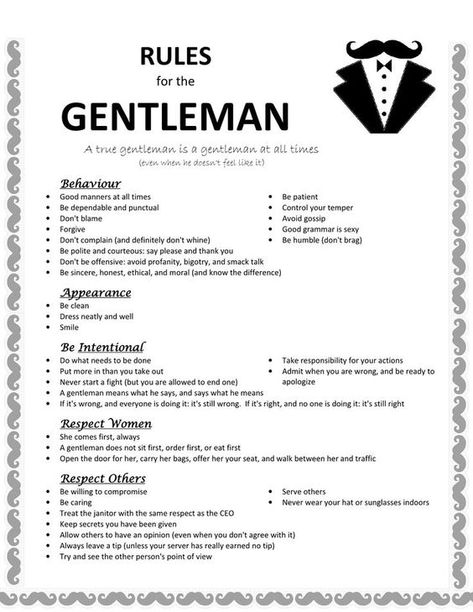 Gentlemen's Guide, Gentlemens Guide, Finanse Osobiste, Stil Masculin, Gentleman Rules, Gentlemans Guide, Good Grammar, Gentleman Quotes, Etiquette And Manners