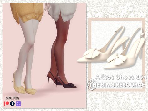 Sims 4 Wedding Heels, Sims Shoes, Boho Wedding Shoes, Clothes Cc, Sims Packs, Cc Shoes, Elegant Gloves, Sims 4 Cc Shoes, Sims 4 Cc Folder